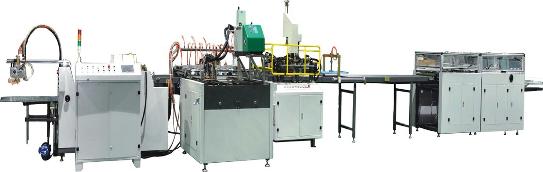 Высокая точность фотоэлектрическое управление Автоматическая бумажная коробка изготавливающая машина PLC сенсорный экран системы управления Рабочая скорость 20-30PCS в минуту