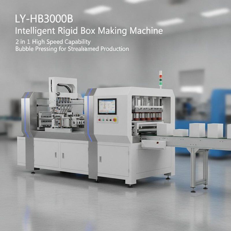 LY- HB3000B Интеллектуальная машина для изготовления жестких коробок с 2 в 1 высокоскоростной способностью и пузырем для оптимизированного производства