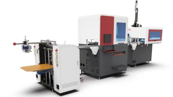 Станок для изготовления жестких коробок. Высокая производительность: 32 штуки в минуту