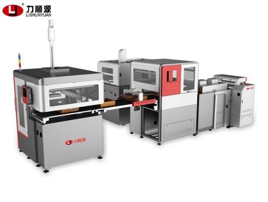 LY-HB1200CN Интеллектуальная высокоскоростная линия по производству жестких коробок 20-30 шт./мин.